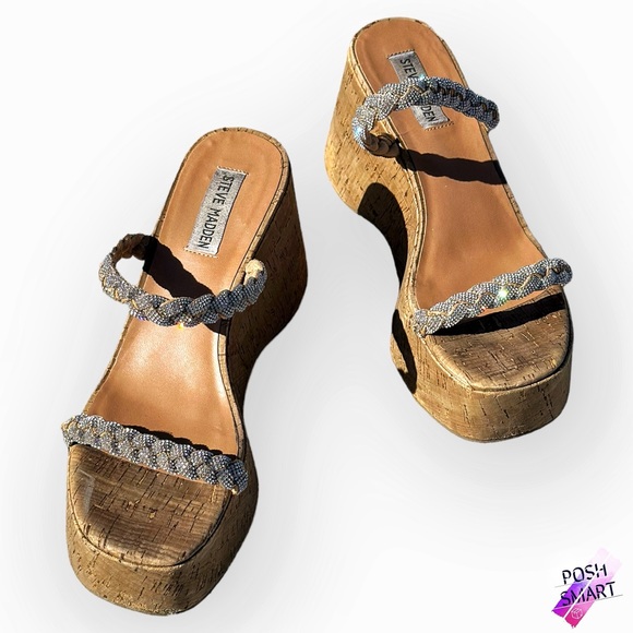 Steve Madden, Danya Rhinestones Sandals - Size M8 - Picture 1 of 6